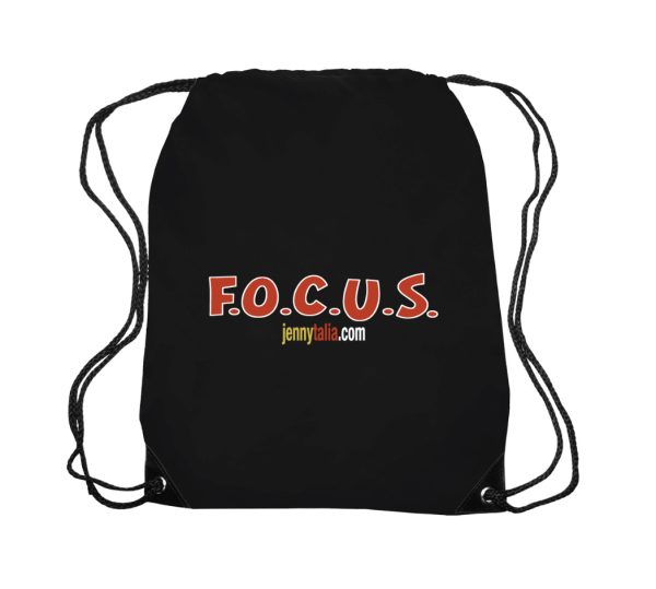 F.O.C.U.S. drawstring backpack